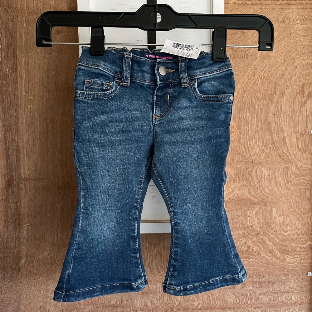 The Children's Place Blue Girl’s Flared Jeans, 6-9 mo, NWT